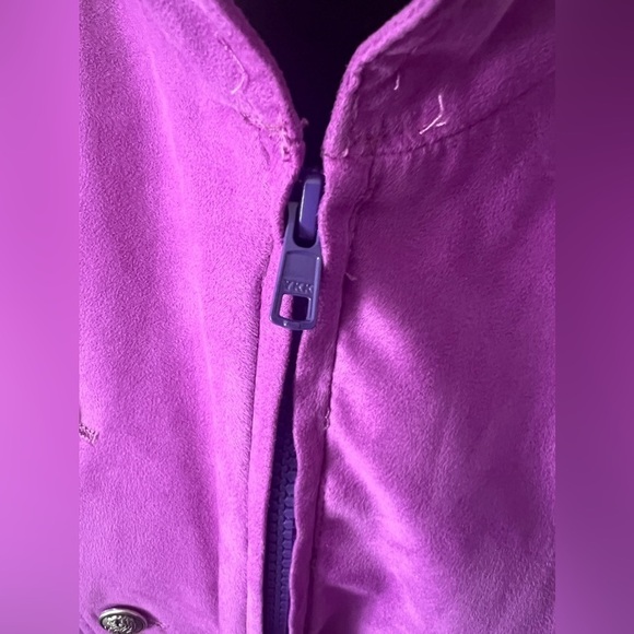 Women's Purple Double-Breasted Jacket - Picture 5 of 16